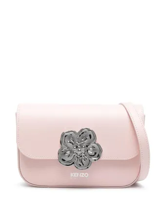 Kenzo Kenzo Boke leather crossbody bag - women - Calf Leather/Cotton - OS - Pink