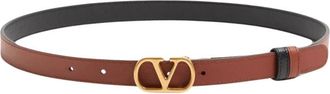 Valentino Accessoires, Dames, Zwart, 90 CM, Leer, VLogo Signature Omkeerbare Riem