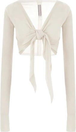 Rick Owens Cardigan a coste - Toni neutri
