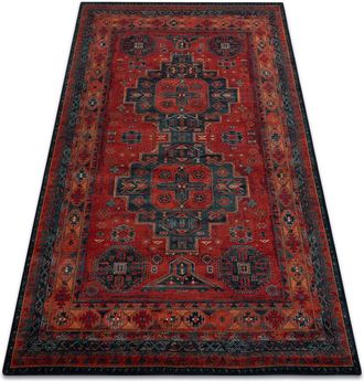 RugsX Rugsx - Alfombra De Lana Omega Hari Oriental - Rojo Rub&iacute; Red 170x235 Cm