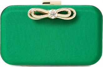 Lilly Pulitzer Jessy Bow Hard Clutch In Bamboo Green