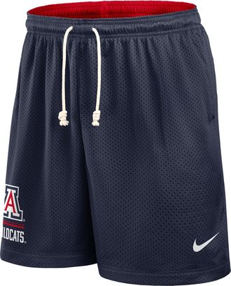Nike Arizona Courtside Nike Mens Dri-FIT College Reversible Shorts in Blue | 03BF069KUAN-11C