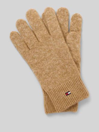 Tommy Hilfiger Handschuhe mit Woll-Anteil in Beige, Gr&ouml;&szlig;e 1