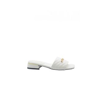 Ga&euml;lle Paris Heeled Mules, female, White, Size: 11 US Matelass&eacute; Heeled Mule