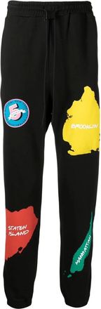 Buscemi Pantaloni sportivi con stampa New York - Nero
