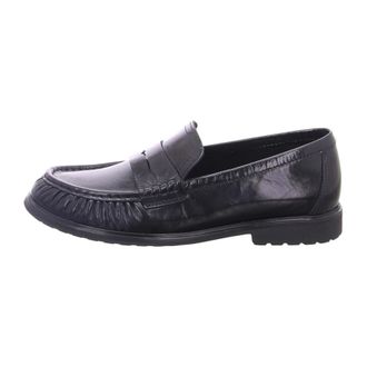 Gabor Loafer met ruches - Dames - Schoenen - Zwart - Maat: 40 EU Leer