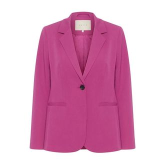 Kaffe Jassen, Dames, Roze, S, Festival Fuchsia Blazer Jas