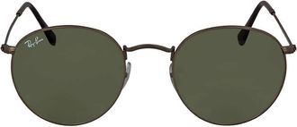 Ray-Ban Round Metal Green Classic G-15 Unisex Sunglasses RB3447 029 50