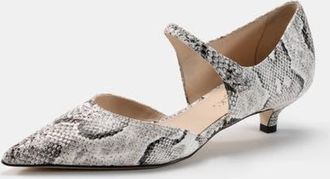Bells & Becks Nadia Kitten Heel Mary Jane Pump in Snake at Nordstrom, Size 38.5