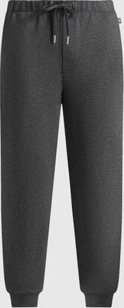 Mani&egrave;re De Voir Neoprene Minimal Tapered Fit Cuffed Joggers in Charcoal Grey at Nordstrom, Size Xx-Large