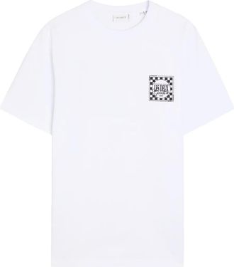 Les Deux Goods checkerboard graphic T-shirt - men - Cotton - M - White