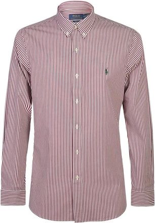 Polo Ralph Lauren Paarse Overhemden voor Mannen Aw 24 - Heren - Casual Overhemden - Paars - XL - Katoen - Overhemden
