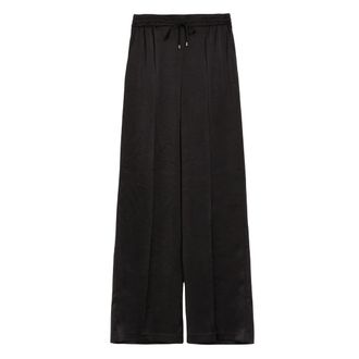 Ted Baker Umaibo Satijnen Joggingbroek Met Wijde Pijpen, Zwart