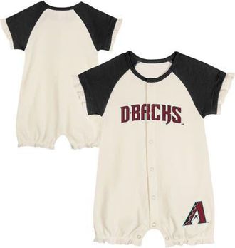 Outerstuff Infant White Arizona Diamondbacks Slide Run Raglan Coveralls at Nordstrom, Size 24M