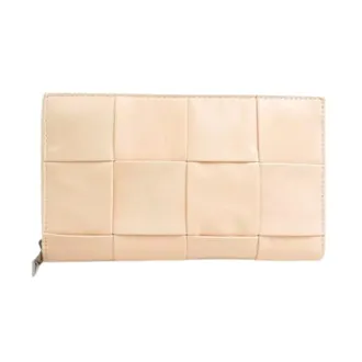 Bottega Veneta Pre-owned Wallets, female, Beige, Size: ONE SIZE Pre-owned Leather Wallet