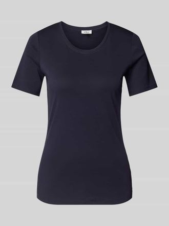 s.Oliver Red Label Slim Fit T-Shirt aus reiner Baumwolle in Interlockjersey-Qualit&auml;t in Marine, Gr&ouml;&szlig;e 38
