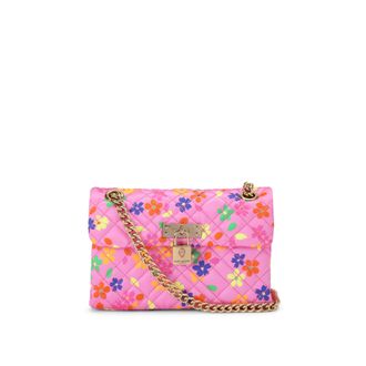 Kurt Geiger Womens Mini Brixton Bag - Pink Fabric - One Size