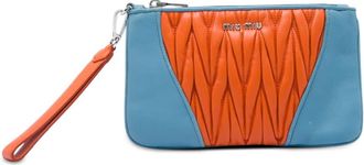Miu Miu Pre-owned Miu Miu Bicolor Matelasse Nappa Clutch Ladies 79WJUKN9SRIALEL7