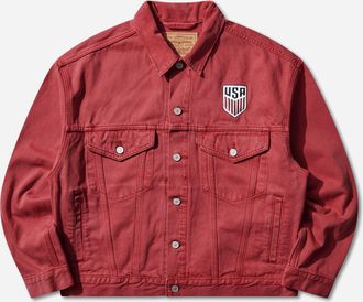 Levi's Men s U.S. Soccer Type III Trucker Jacket Red