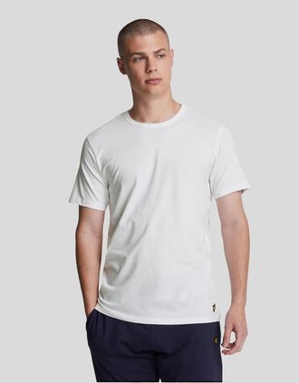 Lyle & Scott Lyle And Scott Mens Basic 3 Pack T-shirt - White - Size: 38