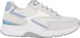 Gabor Witte Mix Rollende Sneaker voor Vrouwen - Dames - Sneakers - Wit - 37 1/2 EU - Leer - Schoenen