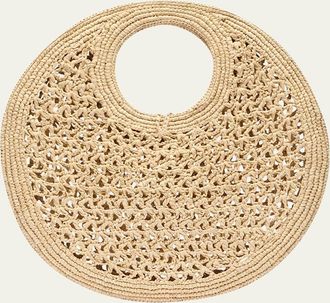 Jacquemus Le Petite Crochet Raffia Top-Handle Bag