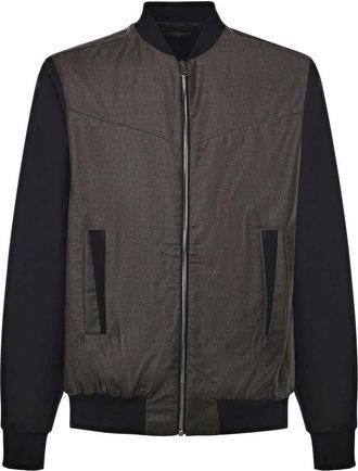 Giuliano Galiano Steve Wool Bomber Jacket