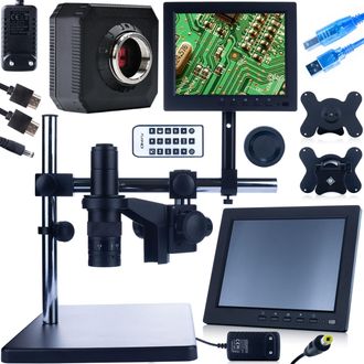OEM Microscopio Digital Earth Pro Mcep-0.5x-pzrr - Zoom 7-45x Pantalla 8 Uso En Electr&oacute;nica Y Biolog&iacute;a