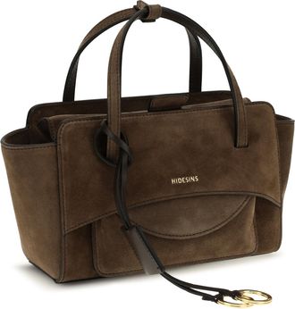 Hidesins Womens Flap Small Shoulder Bag Chocolat Calf Leather Bos Taurus