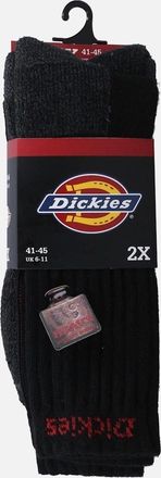 Dickies Womens Dickies Industrial Cotton Unisex Adultss Black Work Socks