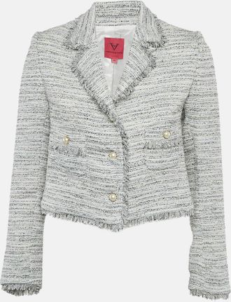 Veronica Virta Multicolor Lurex Tweed Cropped Blazer
