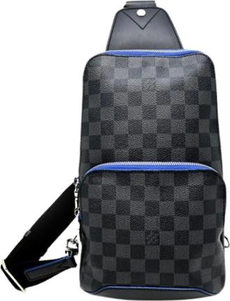 Louis Vuitton Pre-owned Backpacks, male, Black, Size: ONE SIZE Pre-owned Damier Graphite Sling Bag