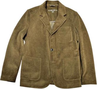 Circolo 1901 Cord-Sakko - Heren - Blazers - Groen - 2XL - Katoen - Jassen