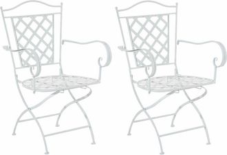 Clp Clp - Set De 2 Sillas De Jard&iacute;n Adara Blanco