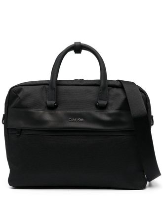 Calvin Klein logo-detail laptop bag - men - Recycled Polyester/Polyurethane - OS - Black