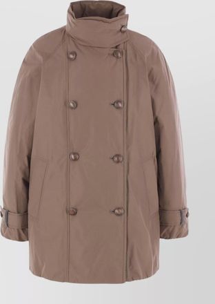 Brunello Cucinelli short button detailing down jacket