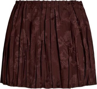 Etro Gonna a fiori - Marrone