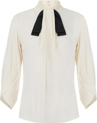 Elisabetta Franchi Mujer, Blusas y Camisas, Beige, Talla: XS