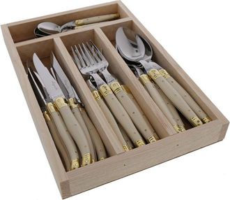 Jean Dubost 24Pc Everyday Flatware Set