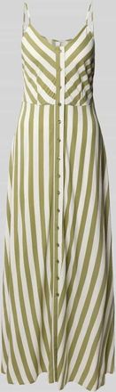 Vero Moda Maxikleid aus Viskose mit Knopfleiste in Schilf, Gr&ouml;&szlig;e 38