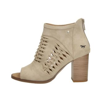 Mustang Sandalen Hak - Dames - Sandalen met hakken - Beige - 42 EU - Schoenen