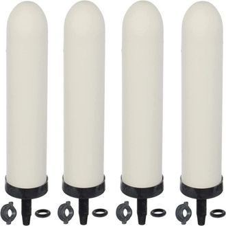 OEM Filtro De Agua Cer&aacute;mico - 25 Cm - Porosidad 0,5 Micrones - Carb&oacute;n Activado Integrado - Para Sistemas De Filtraci&oacute;n Dom&eacute;sticos Port&aacute;tiles Y De Encimera