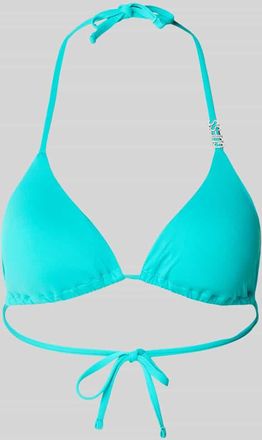 Guess Bikini-Oberteil mit Logo-Detail Modell Rem in Tuerkis, Gr&ouml;&szlig;e XL