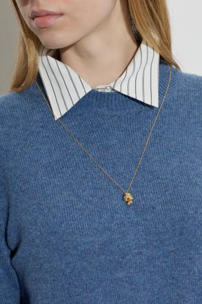Bottega Veneta Necklace With Pendant, Womens, Gold