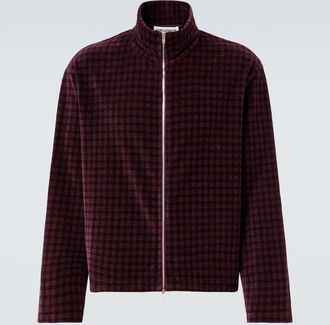 Our Legacy Shrunken cotton-blend velour jacket