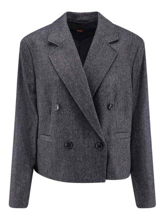 HUGO BOSS Double-breasted blazer in wool blend