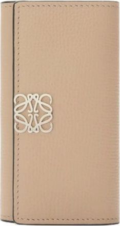 Loewe Leren sleutelhanger met Anagram-detail - Beige