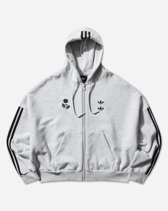 adidas Men s Willy Chavarria Full Zip Hoodie Light Grey
