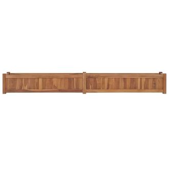 Berkfield Home Raised Bed 200x30x25 cm Solid Teak Wood in Brown | Size: 200 x 30 x 25 cm