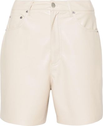 Nanushka Zosha shorts - women - Polyurethane/Acetate/Polyester/Viscose - S - Neutrals